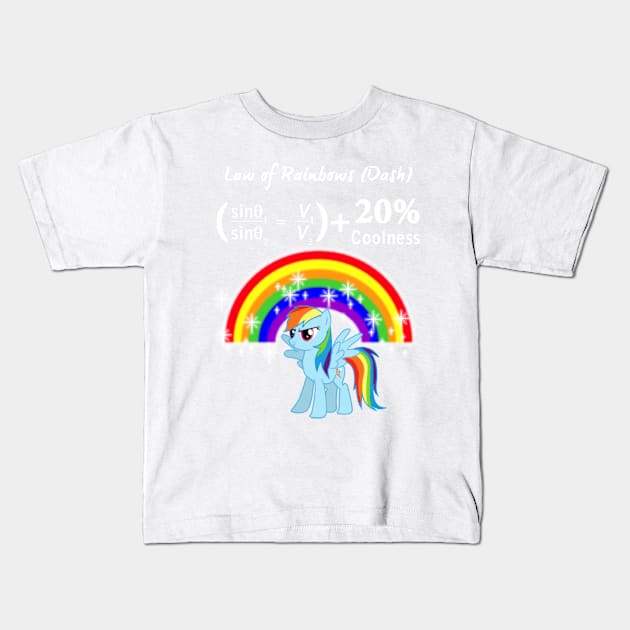 The Law of Rainbows Kids T-Shirt by RedBaron0